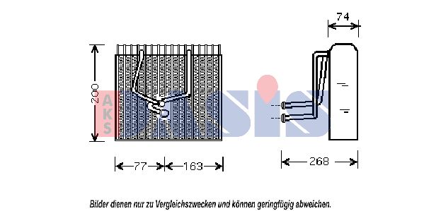 AKS DASIS Испаритель, кондиционер 820264N